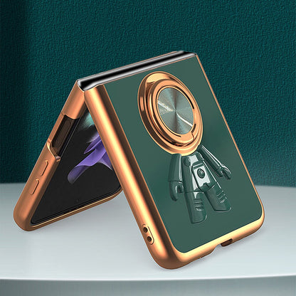 Magnetic Astronaut Holder Plating Case For Samsung Galaxy Z Flip 5