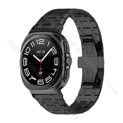 Luxury Stainless Steel Band for Samsung Galaxy Watch 7 Ultra