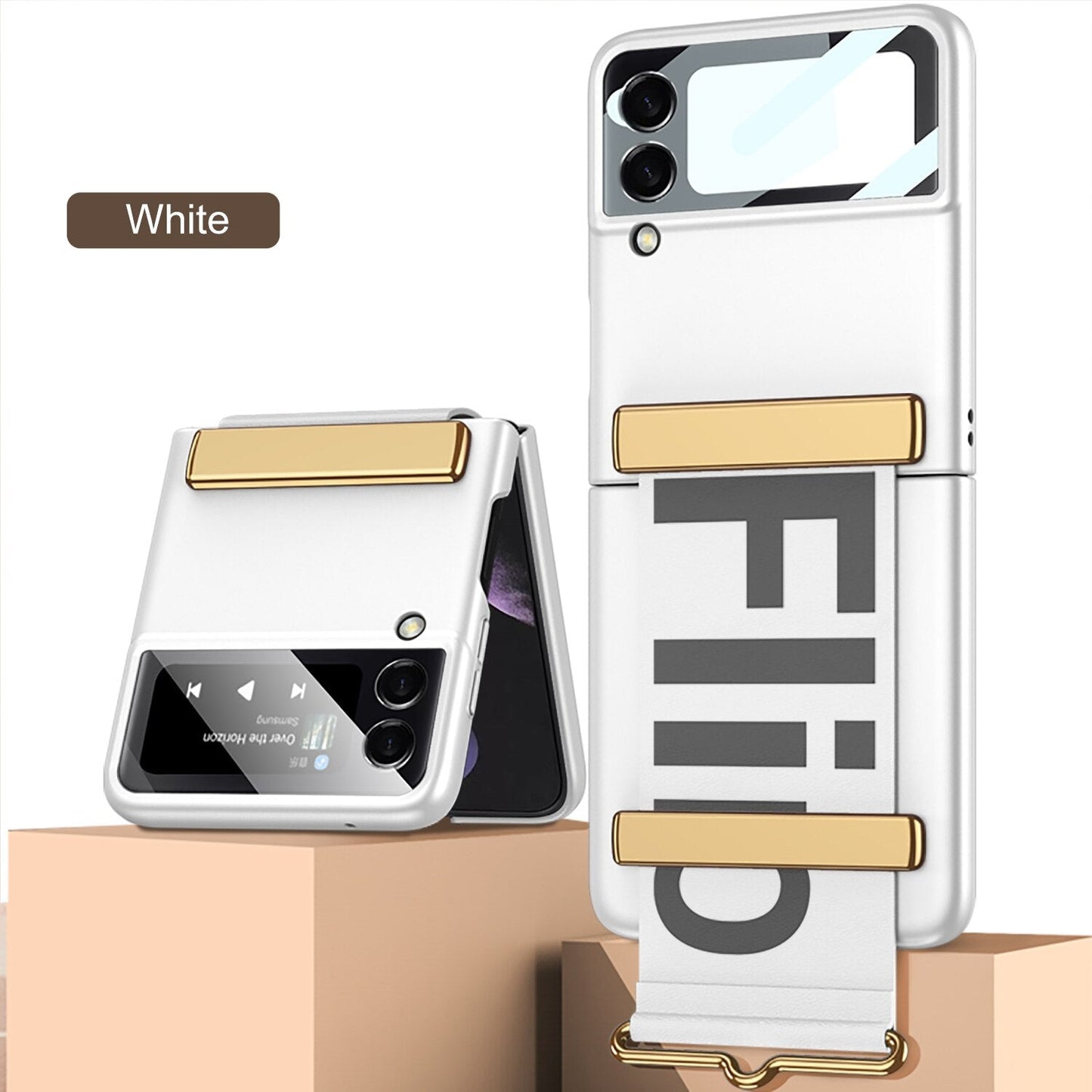 Wristband Bracket Case For Samsung Galaxy Z Flip 4