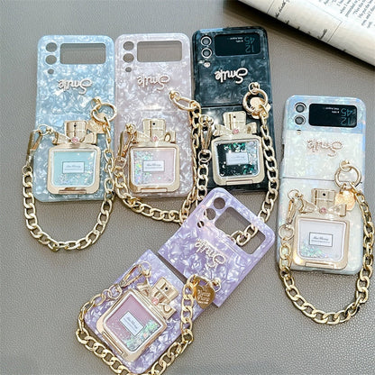 Perfume Bottle Case for Samsung Galaxy Z Flip 3 & 4