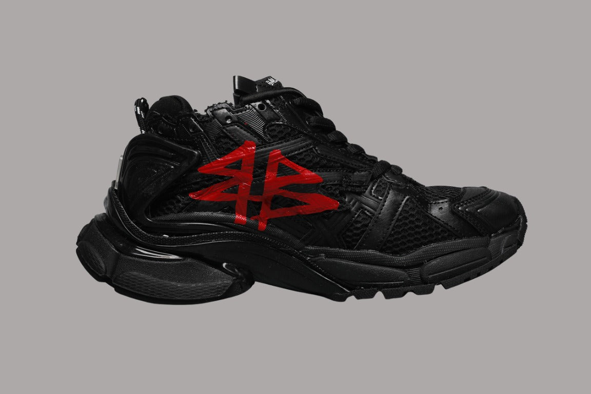 BLCG Runner Black Red Graffiti