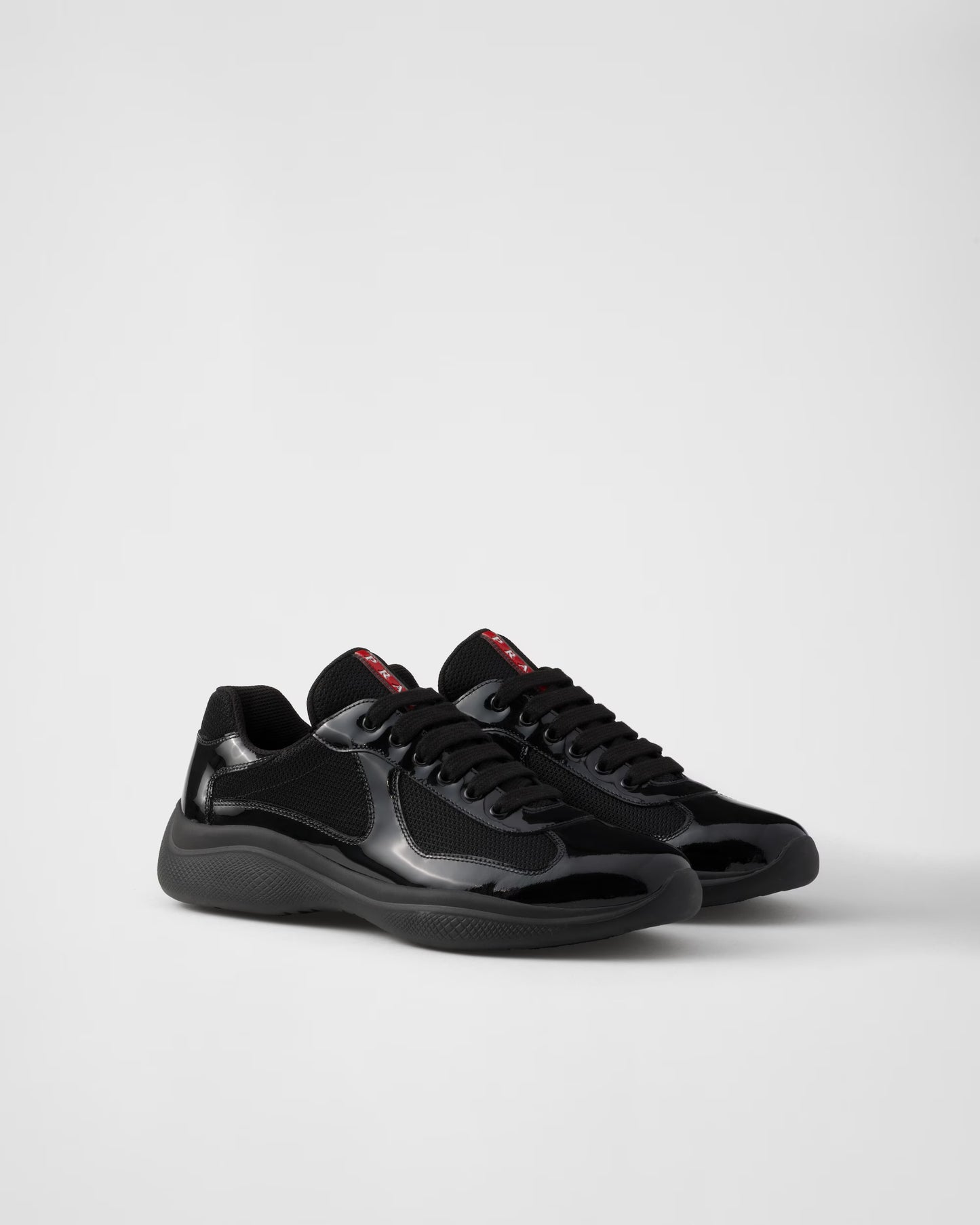 America's Cup sneakers in patent leather and technical fabric - Black Edition