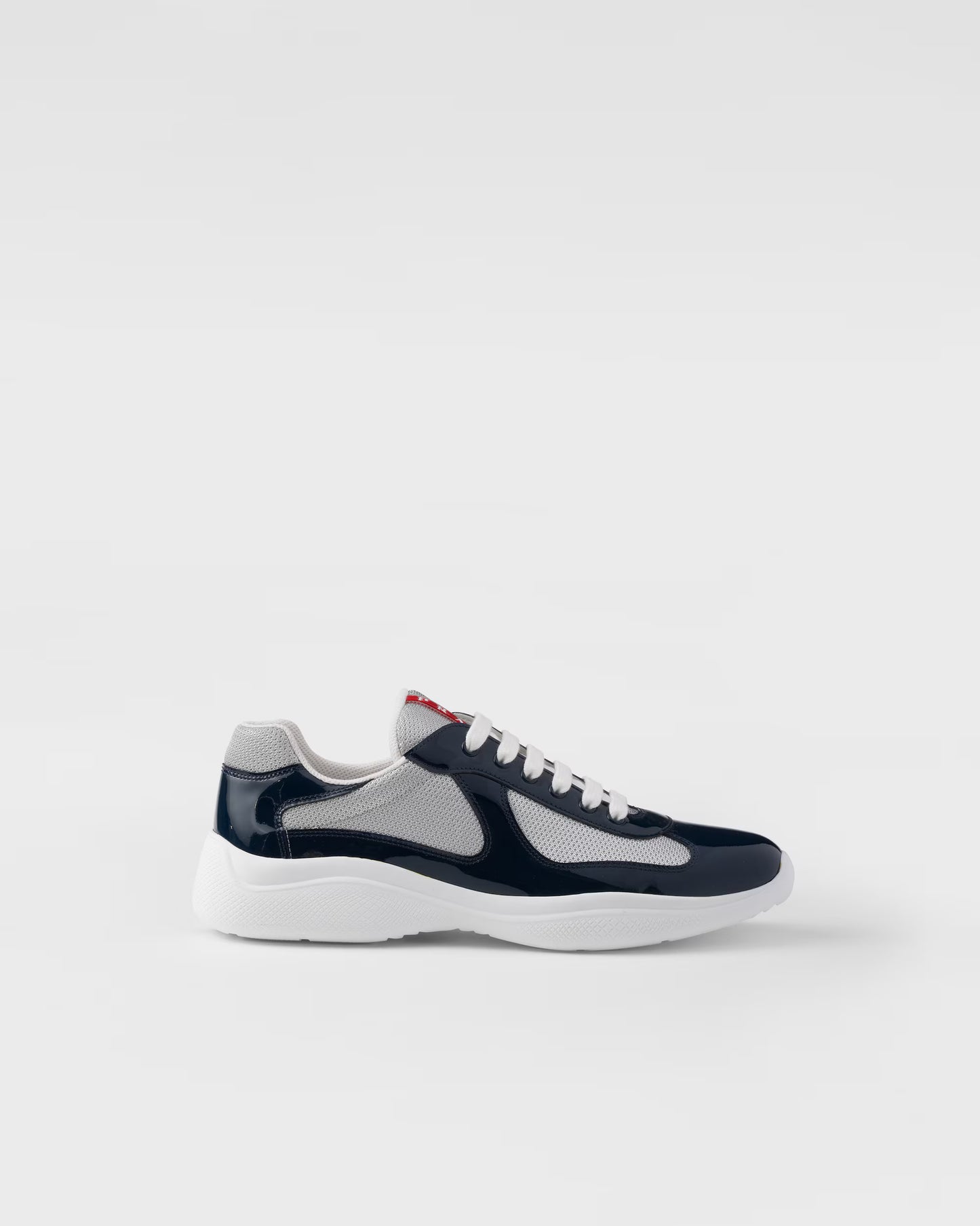 America's Cup sneakers in patent leather and technical fabric - Royal Blue / Silver