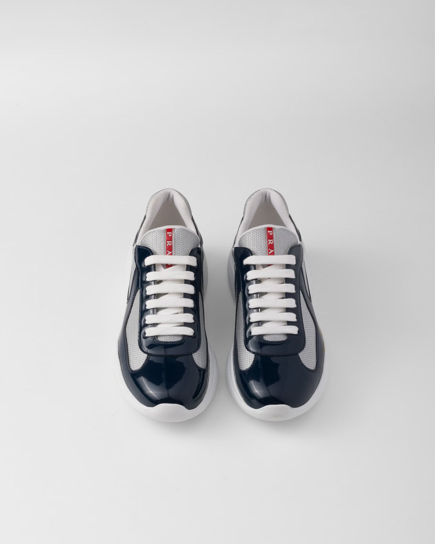 America's Cup sneakers in patent leather and technical fabric - Royal Blue / Silver