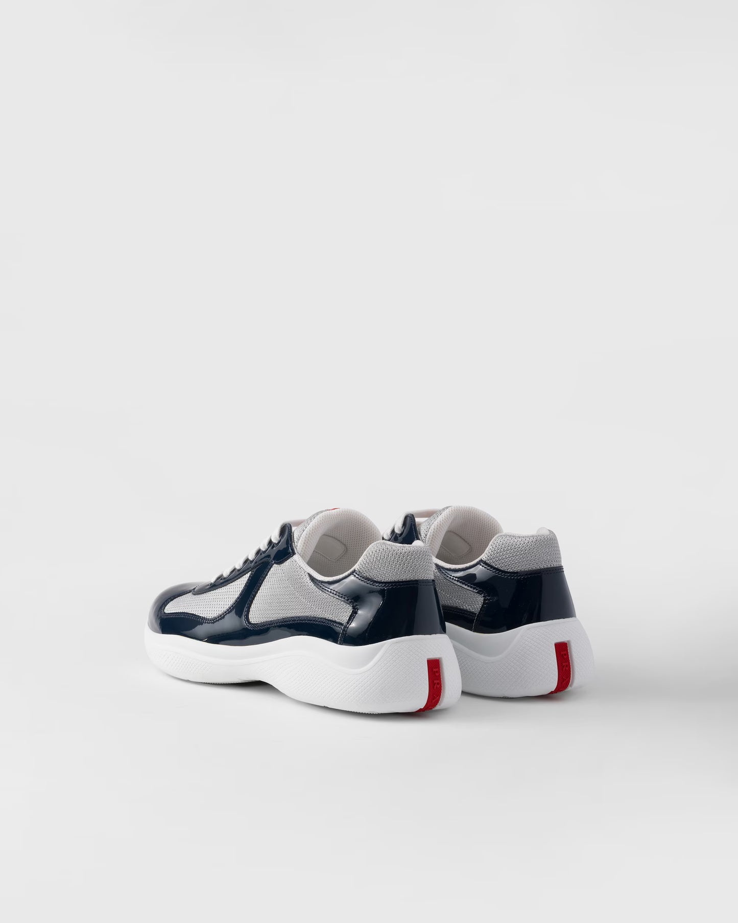 America's Cup sneakers in patent leather and technical fabric - Royal Blue / Silver