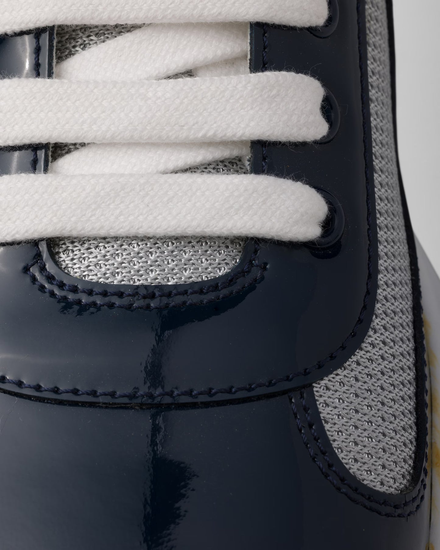 America's Cup sneakers in patent leather and technical fabric - Royal Blue / Silver