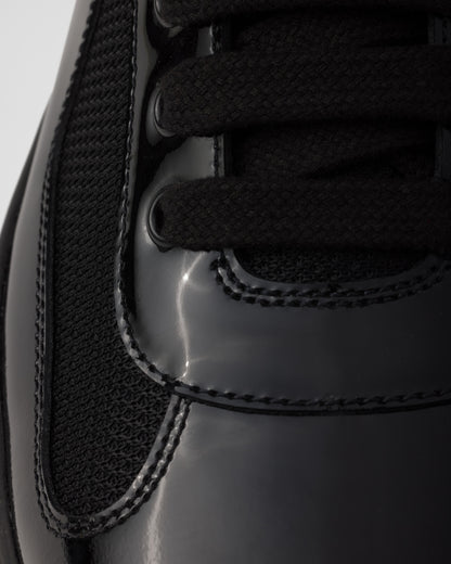 America's Cup sneakers in patent leather and technical fabric - Black Edition