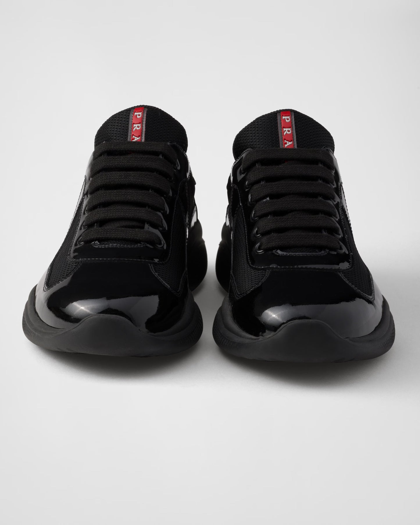 America's Cup sneakers in patent leather and technical fabric - Black Edition