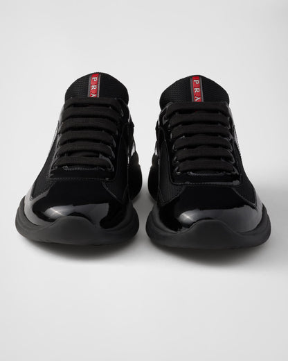 America's Cup sneakers in patent leather and technical fabric - Black Edition