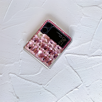 Luxury Pink Case for Galaxy Z Flip 4