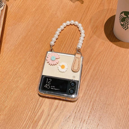 Flower Bracelet Phone Case For Samsung Galaxy Z Flip 4