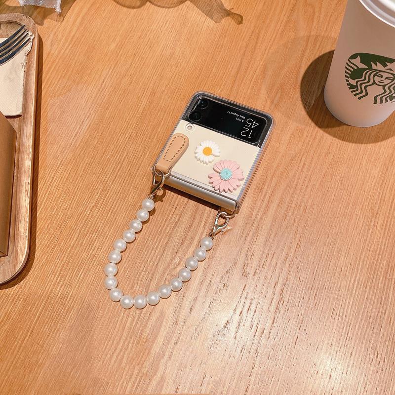 Flower Bracelet Phone Case For Samsung Galaxy Z Flip 4
