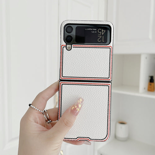 Fashion Joint name Lychee Case for Samsung Galaxy Z Flip 4