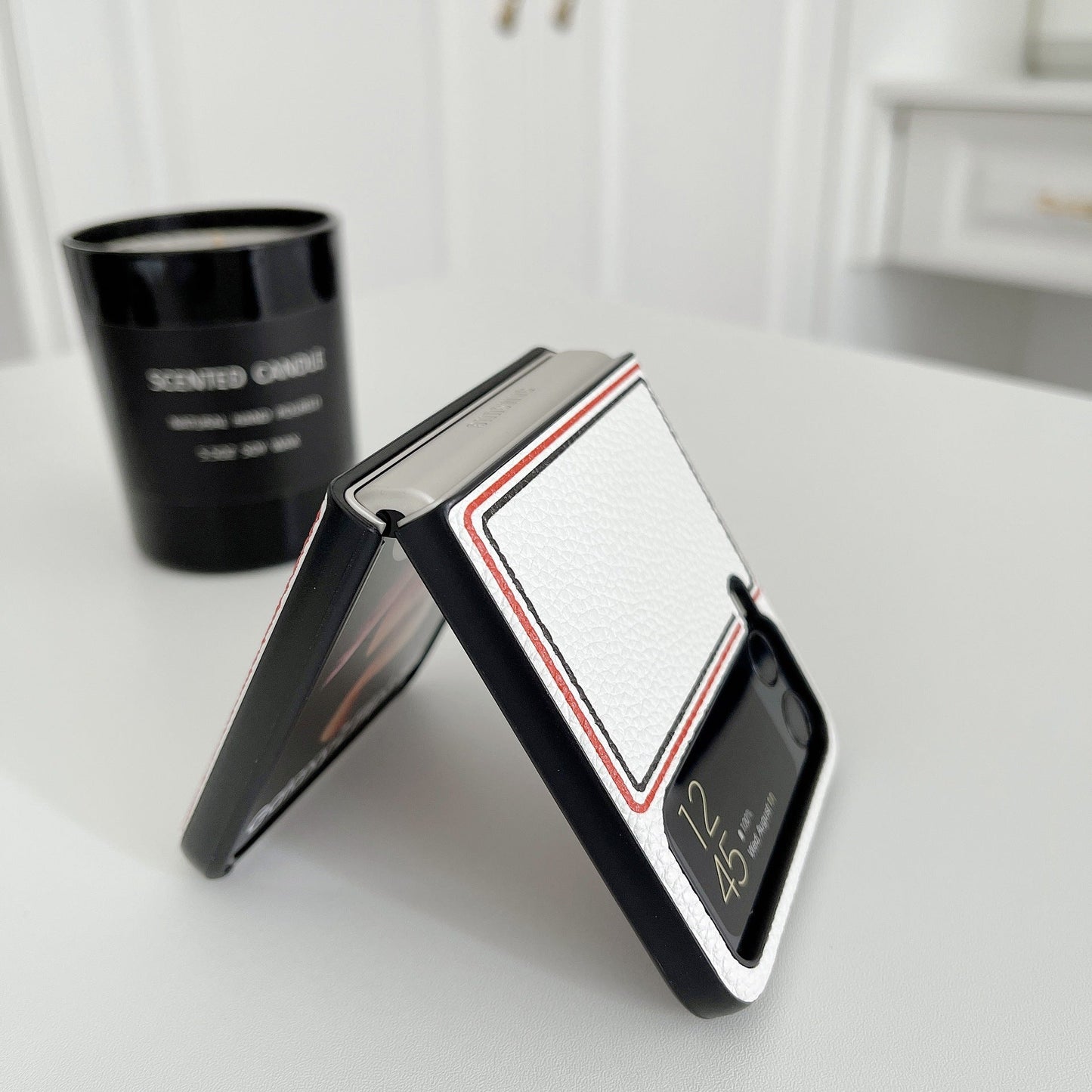 Fashion Joint name Lychee Case for Samsung Galaxy Z Flip 4