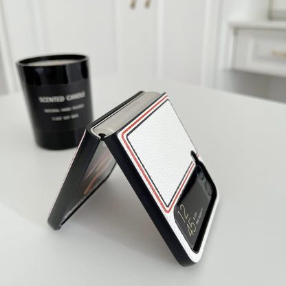 Fashion Joint name Lychee Case for Samsung Galaxy Z Flip 4