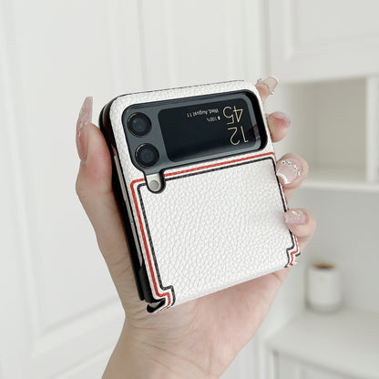 Fashion Joint name Lychee Case for Samsung Galaxy Z Flip 4