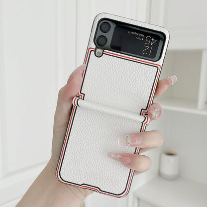 Fashion Joint name Lychee Case for Samsung Galaxy Z Flip 4