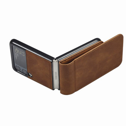 Luxury Leather Wallet Case For Z Flip 4