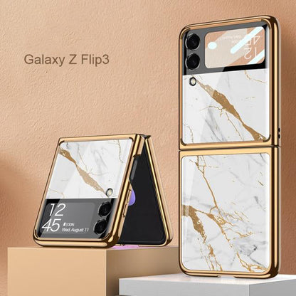 Luxury Marble Case For Z Flip 4