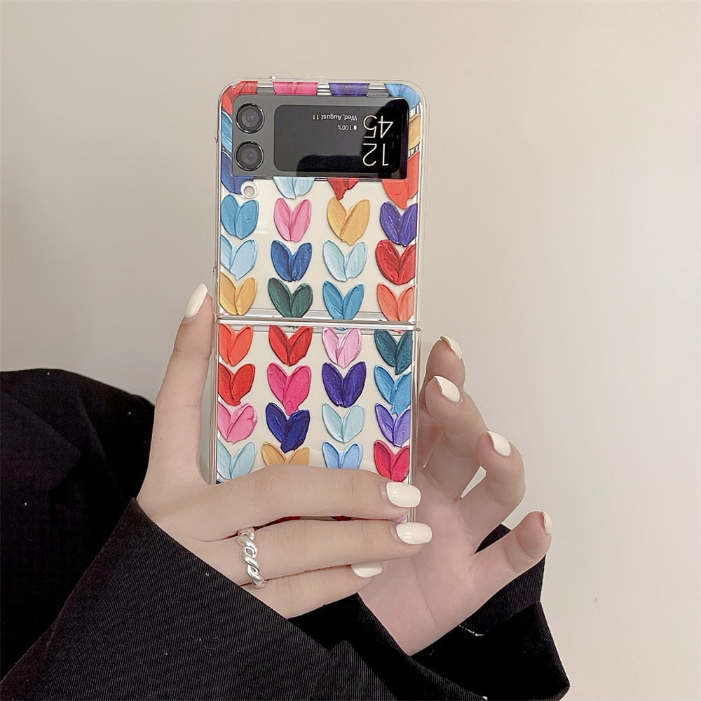 Colorful Oil Painting Case For Samsung Galaxy Z Flip 4