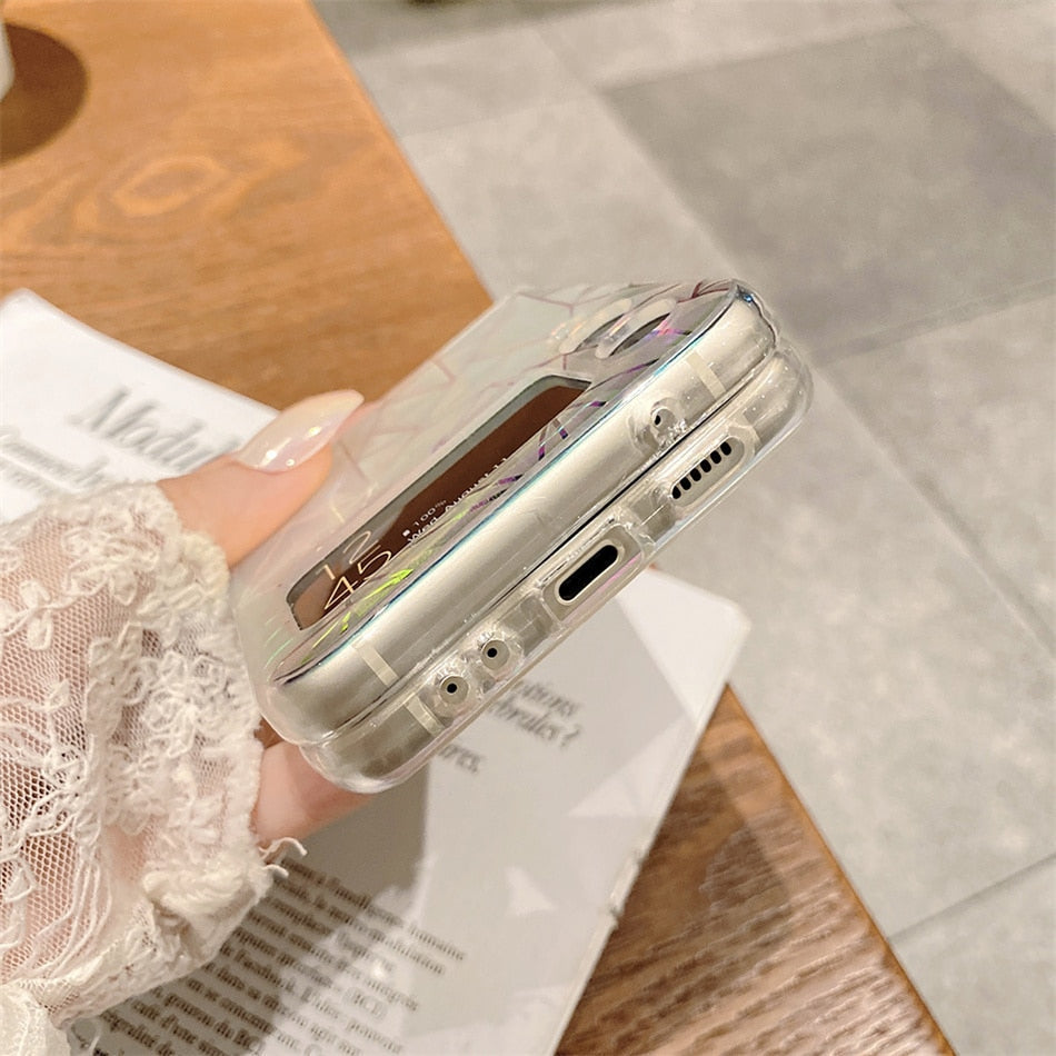 Colorful Shell pattern Protective Cover for Galaxy Z Flip 4