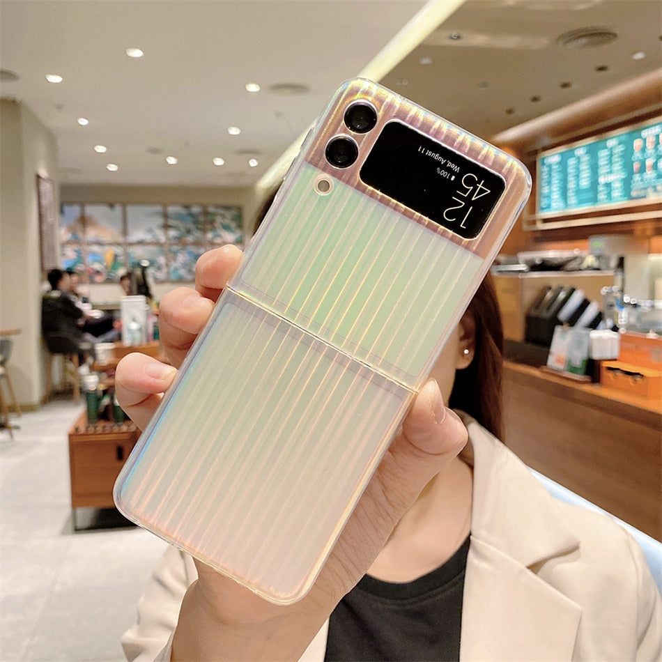 Colorful Shell pattern Protective Cover for Galaxy Z Flip 4