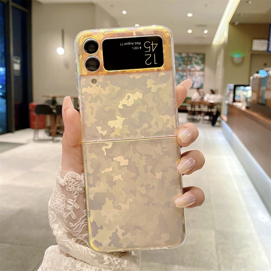 Colorful Shell pattern Protective Cover for Galaxy Z Flip 4