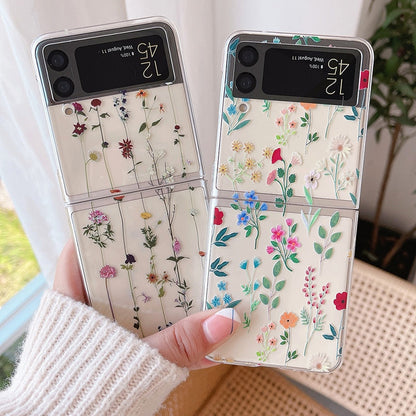 Cute Flowers Phone Case For Samsung Galaxy Z Flip 4