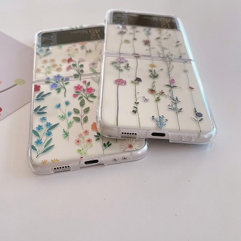 Cute Flowers Phone Case For Samsung Galaxy Z Flip 4