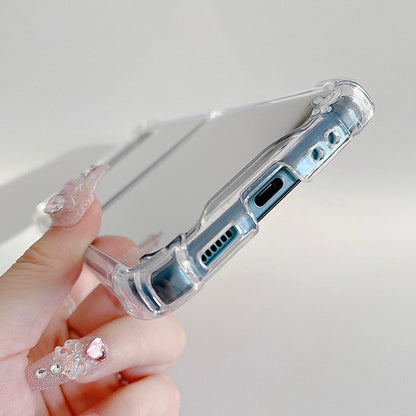 Shockproof Mirror Phone Case For Samsung Galaxy Z FLIP 4 5G