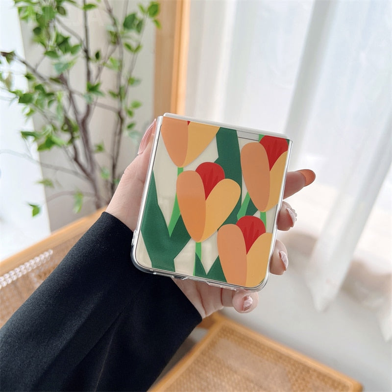 Tulip Flowers Case For Samsung Galaxy Z FLIP 4 5G