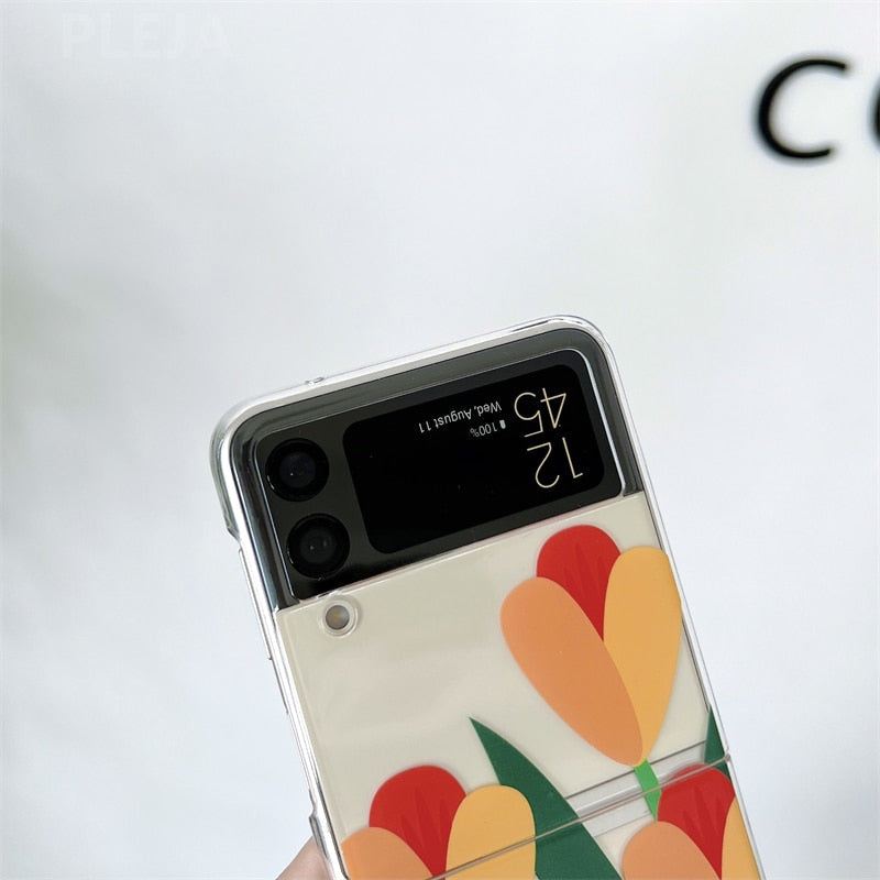 Tulip Flowers Case For Samsung Galaxy Z FLIP 4 5G