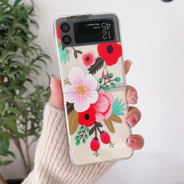 Flower Painting Case For Samsung Galaxy Z Flip 4
