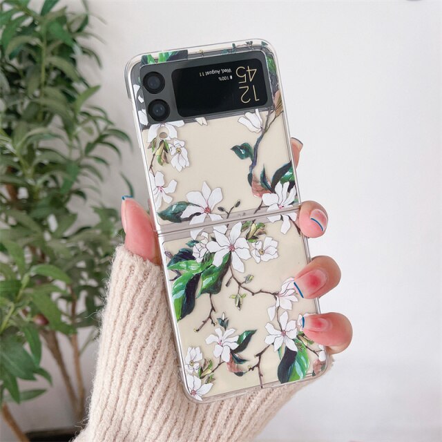 Flower Painting Case For Samsung Galaxy Z Flip 4