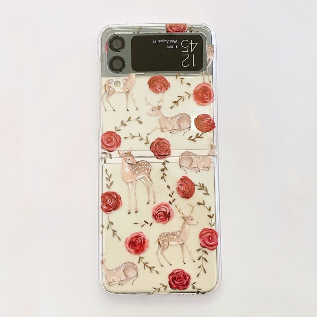 Forest Flower Animal Case for Samsung Galaxy Z Flip 4