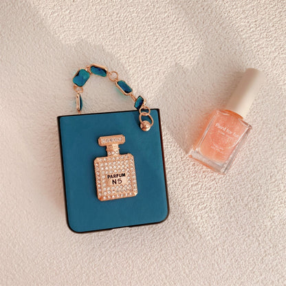 Elegant Blue Leather Case for Samsung Z Flip Galaxy Z Flip 4