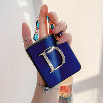 Elegant Blue Leather Case for Samsung Z Flip Galaxy Z Flip 4