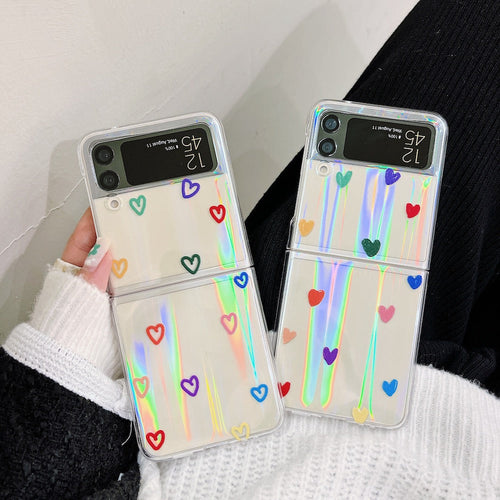 Cute Love Heart Case for Samsung Galaxy Z Flip 4