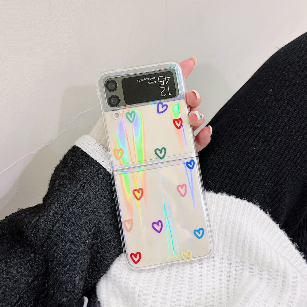 Cute Love Heart Case for Samsung Galaxy Z Flip 4