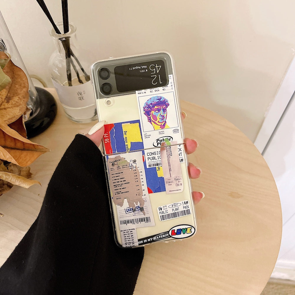Print Tags Case for Samsung Galaxy Z Flip 4