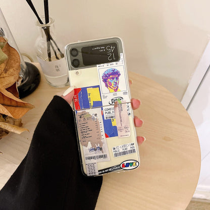 Print Tags Case for Samsung Galaxy Z Flip 4