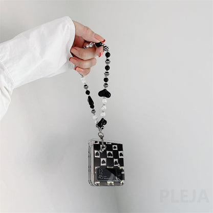 Cute Pearl Bracelet Phone Case For Samsung Galaxy Z Flip 4