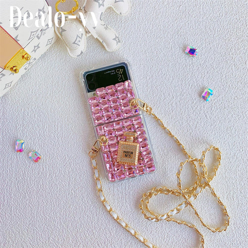 Luxury Long Chain Case for Samsung Galaxy Z Flip 4