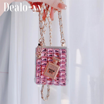 Luxury Long Chain Case for Samsung Galaxy Z Flip 4