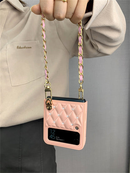 Luxury Crossbody Leather Case for Samsung Galaxy Z Flip 4 5G