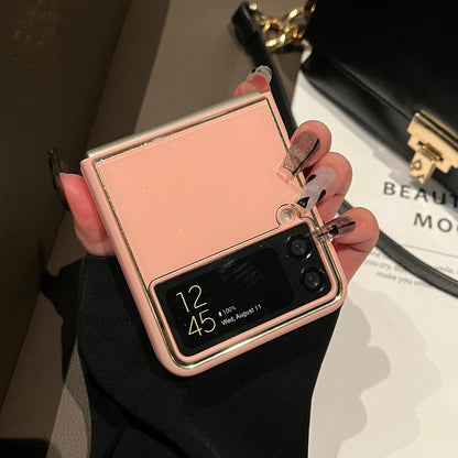 Plating Acrylic Phone Cover For Galaxy Z Flip 4 5G