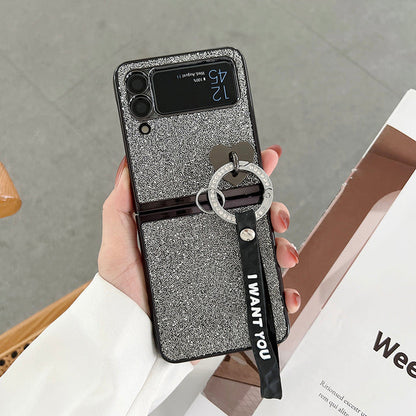 Bling Heart Pendant Case For Galaxy Z Flip 4