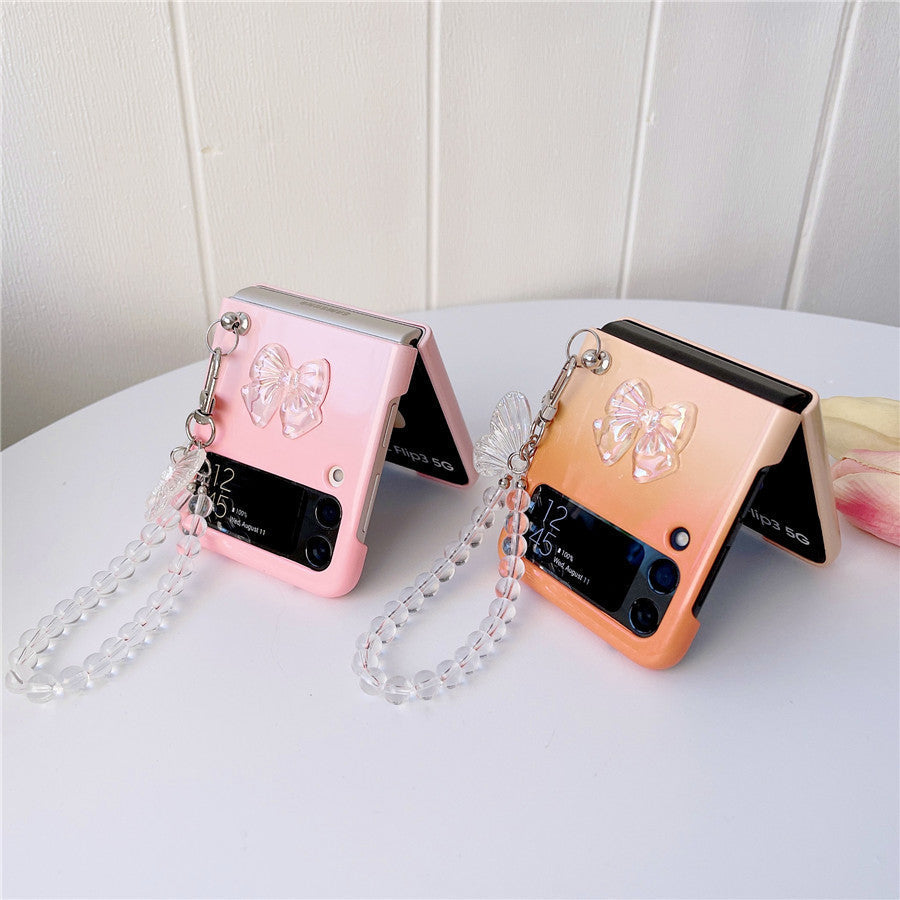 Cute Butterfly Bracelet Case for Samsung Galaxy Z Flip 4