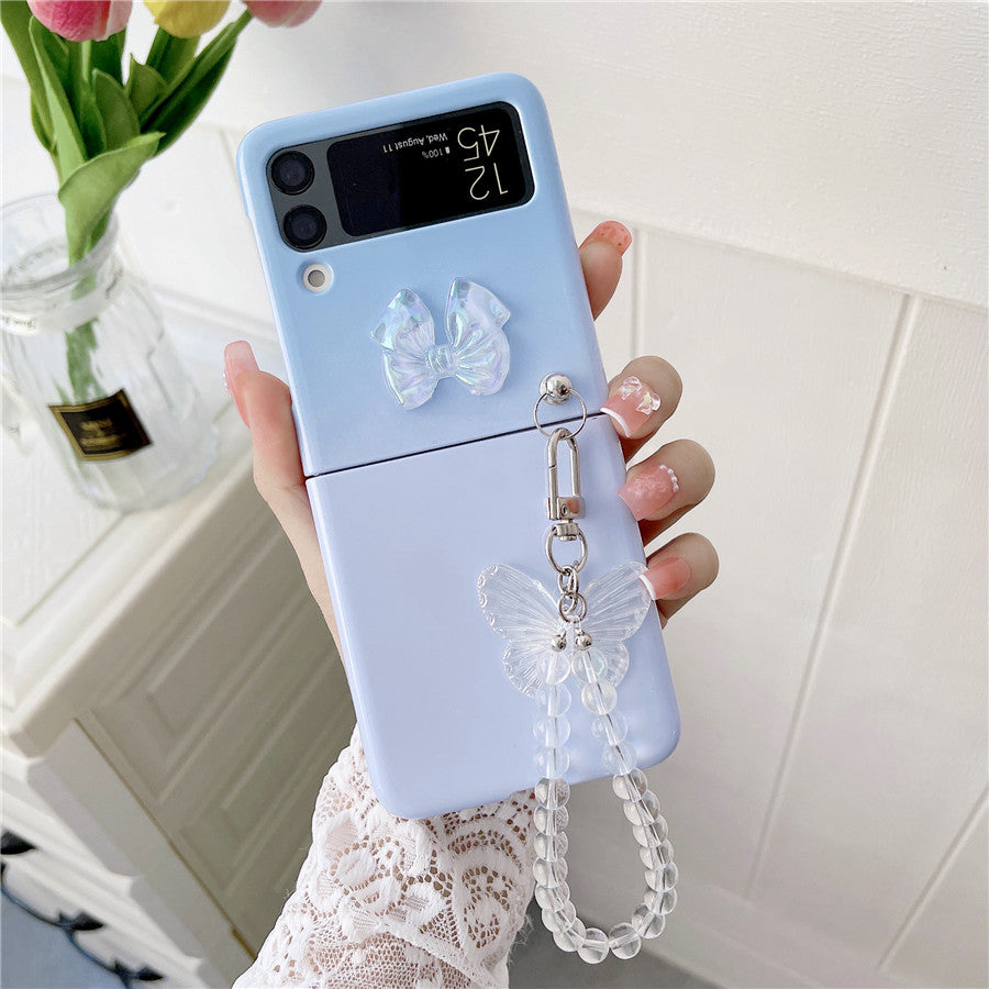 Cute Butterfly Bracelet Case for Samsung Galaxy Z Flip 4