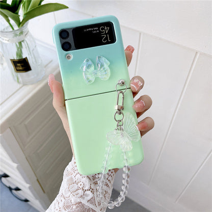 Cute Butterfly Bracelet Case for Samsung Galaxy Z Flip 4